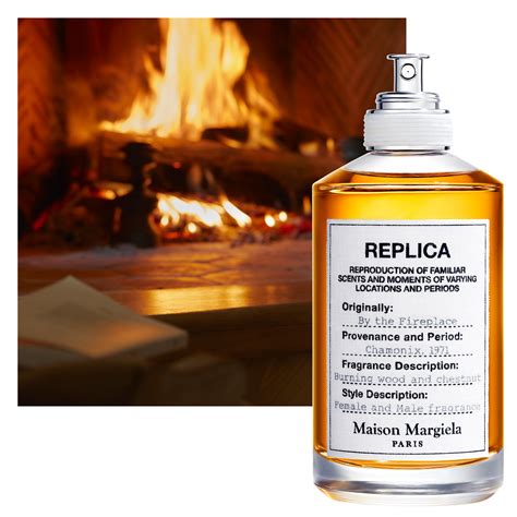 replica by the fireplace.|by the fireplace maison margiela.